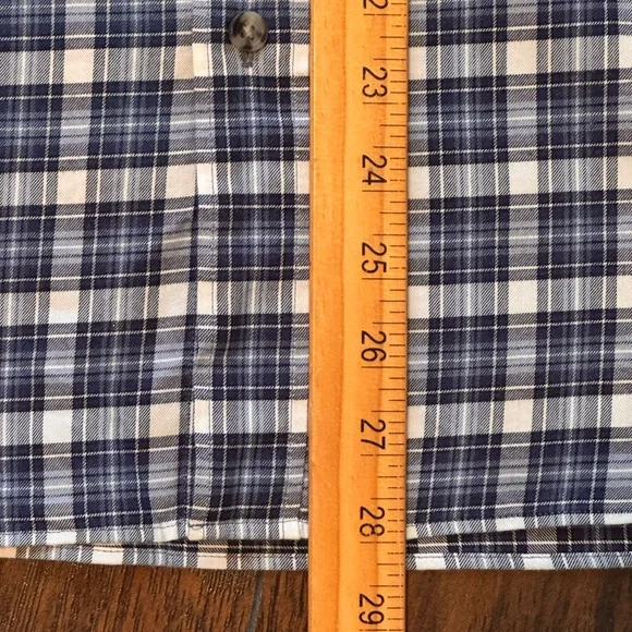 FAHERTY Shirt The Everyday Button Down Long Sleeve Navy Plaid XXL NWT - Picture 10 of 14